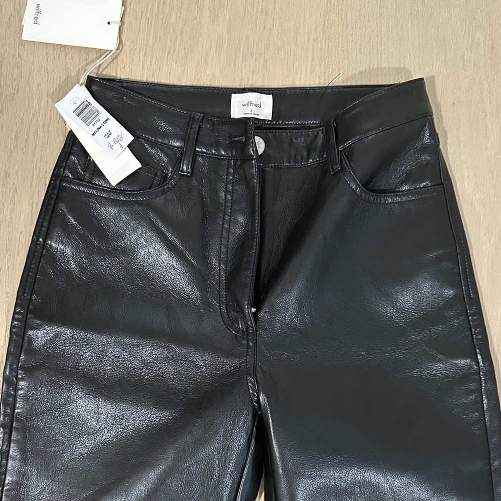 Wilfred Shiny Black Skinny Jeans